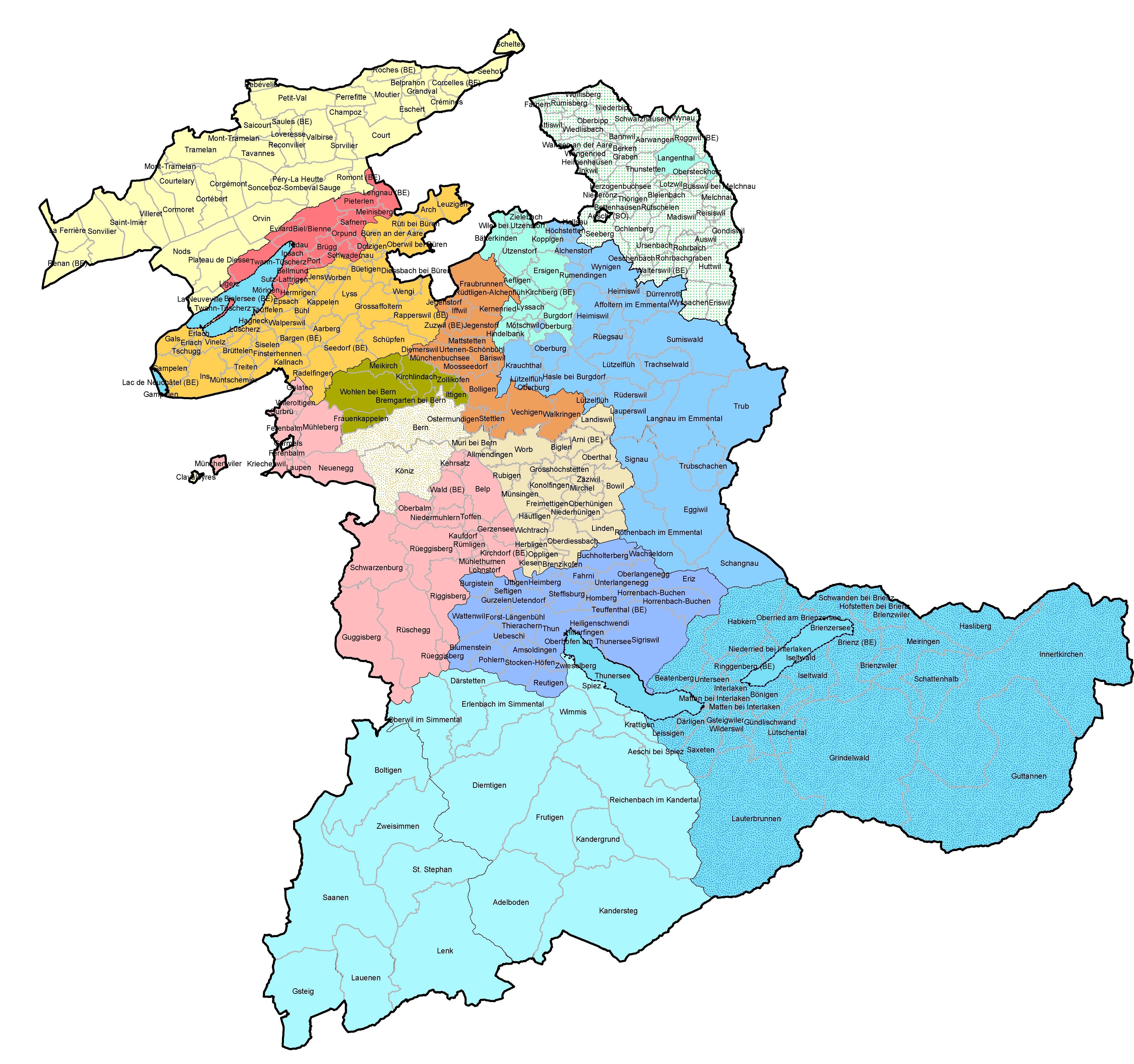 Karte regionale Ansprechperson