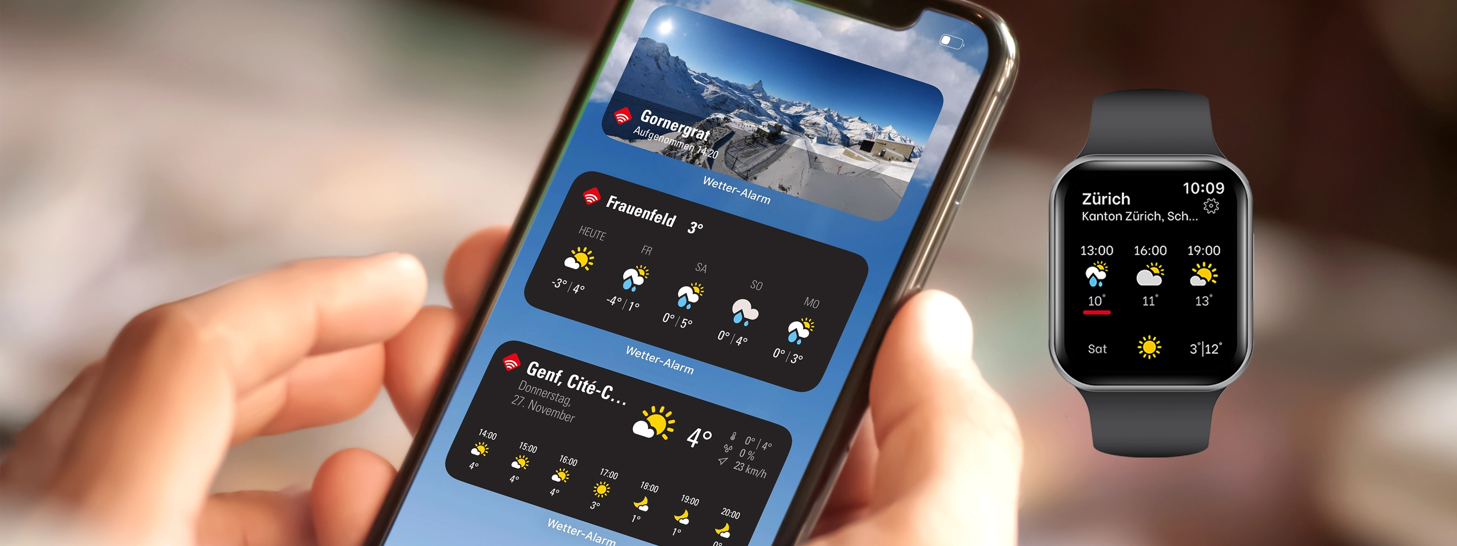Wetter-Alarm Widgets