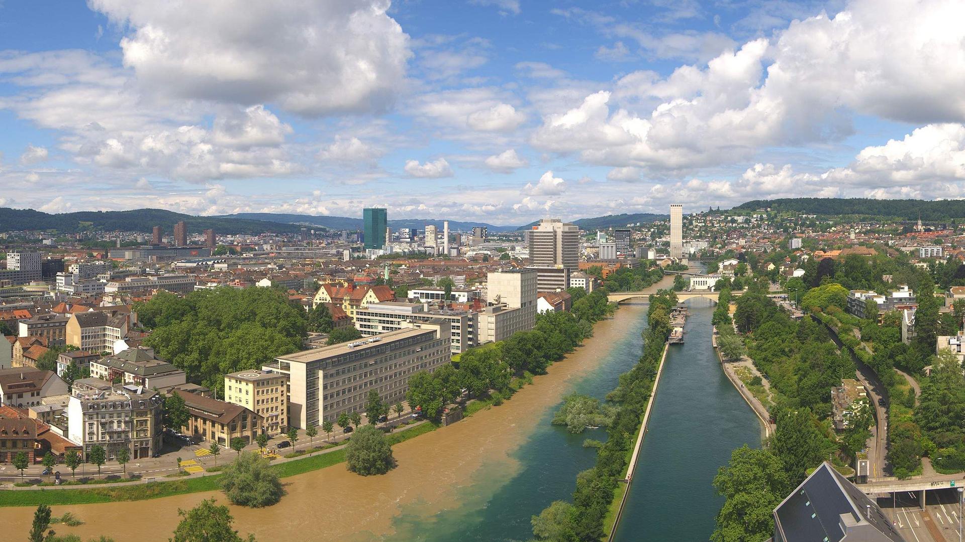 Limmat inondée à Zurich le 11.7.2021
