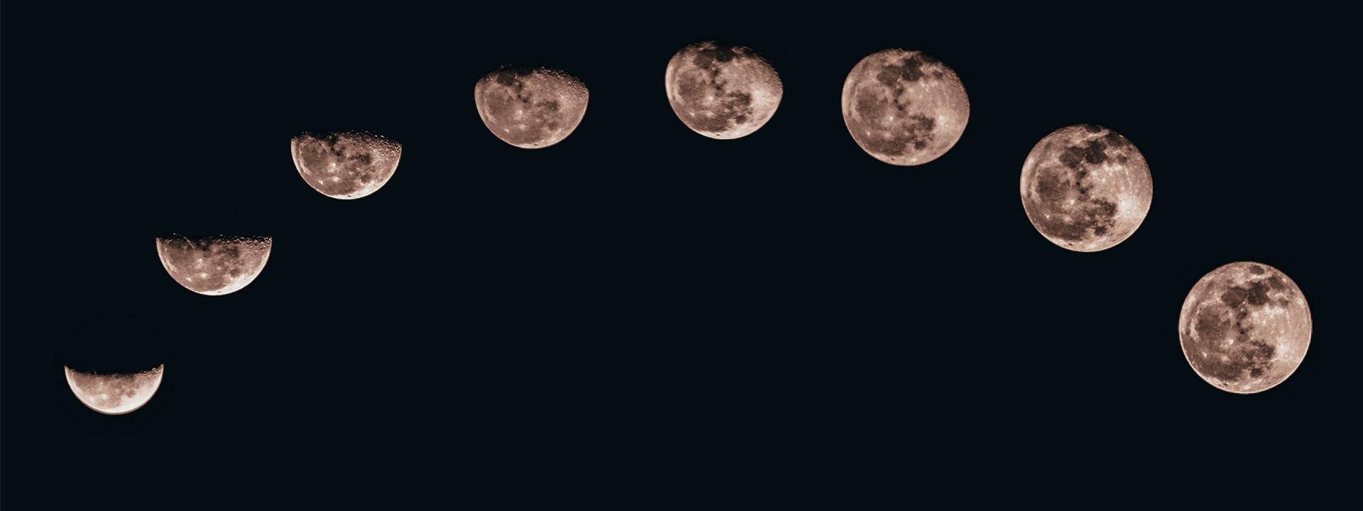 Visualisierung der Mondphasen 