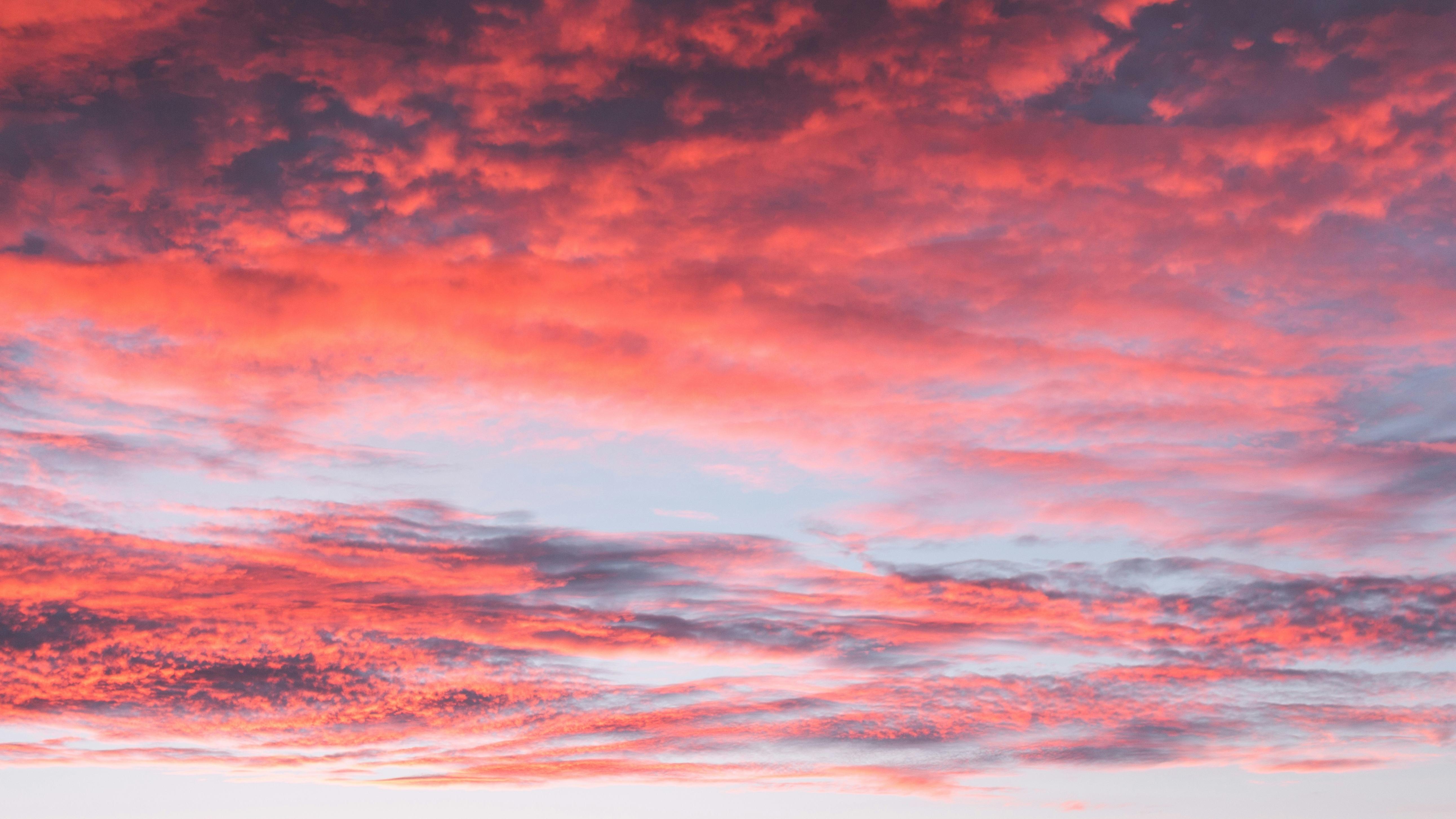 Abendrot Himmel mit Wolken