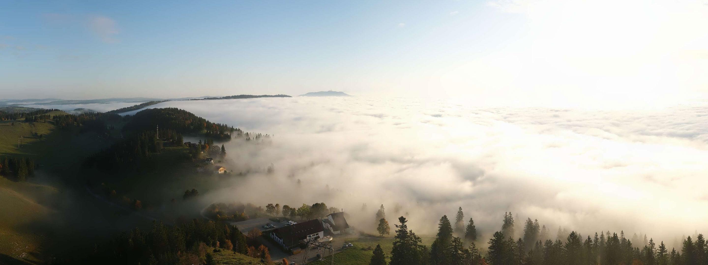 Nebeldecke am Tete de Ran