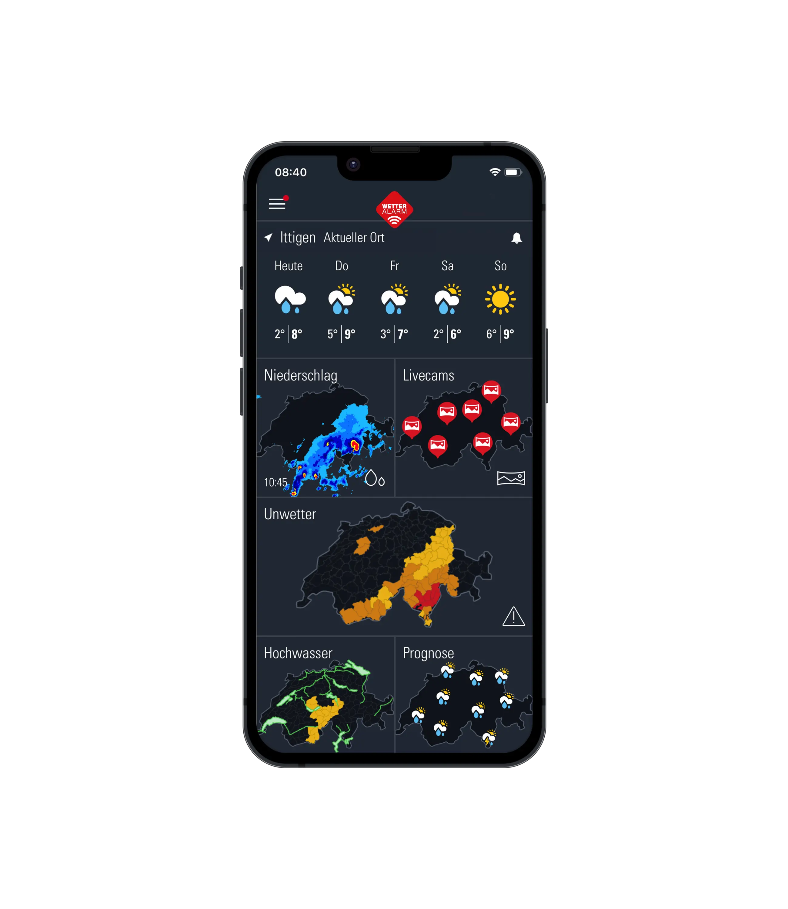 Wetter-Alarm Dashboard DE