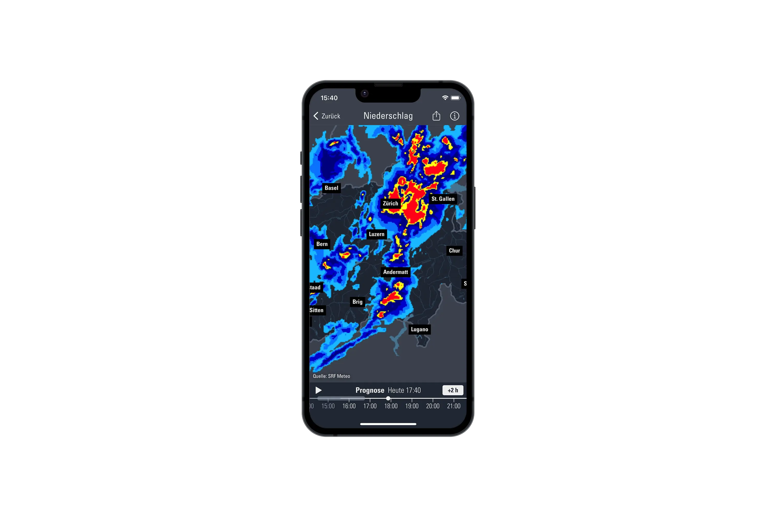 Wetter-Alarm Niederschlagsradar DE
